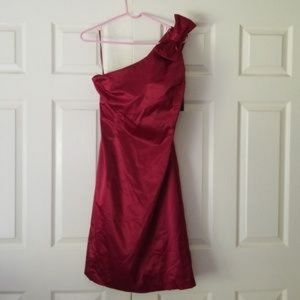 NWT Spiegel Formal Red Satin Gown size 18